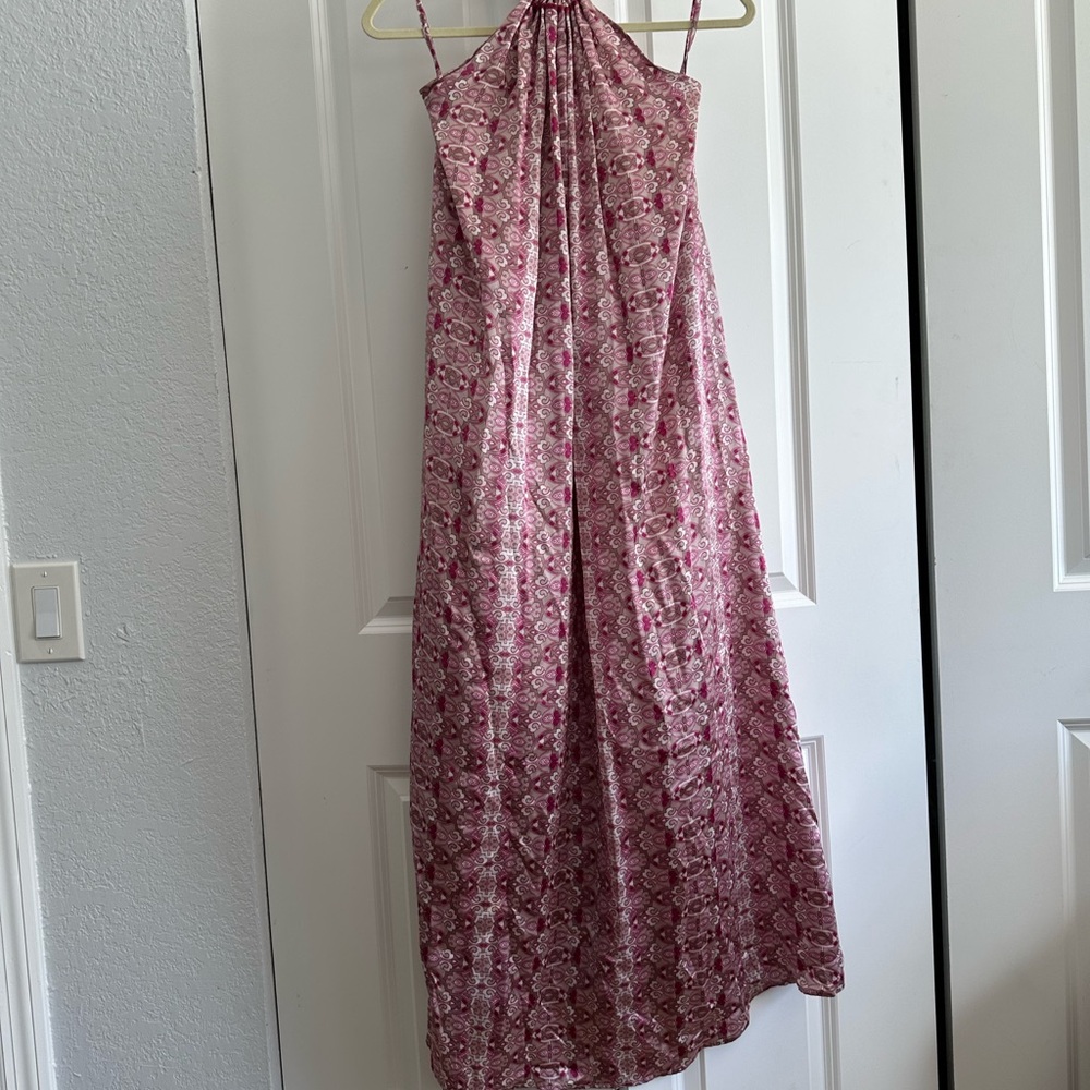 LOLITA JACA Pink Patterned Maxi Dress